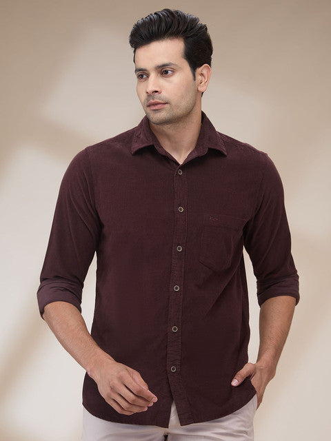 Colorplus Men Brown Regular Fit Plain Casual Shirt MyRaymond Colorplus Men Brown Regular Fit Plain Casual Shirt MyRaymond