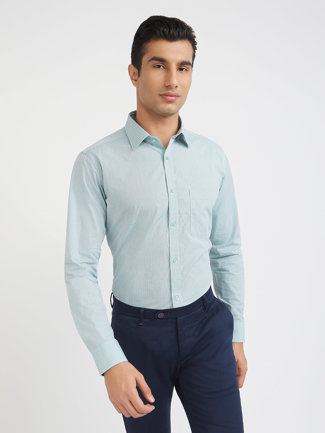 Raymond Men Grey Slim Fit Checks Formal Shirt – MyRaymond