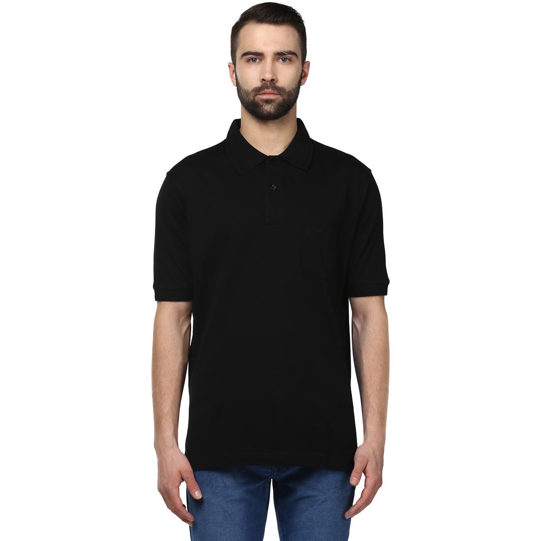 Black Square Cotton Classic Shirt