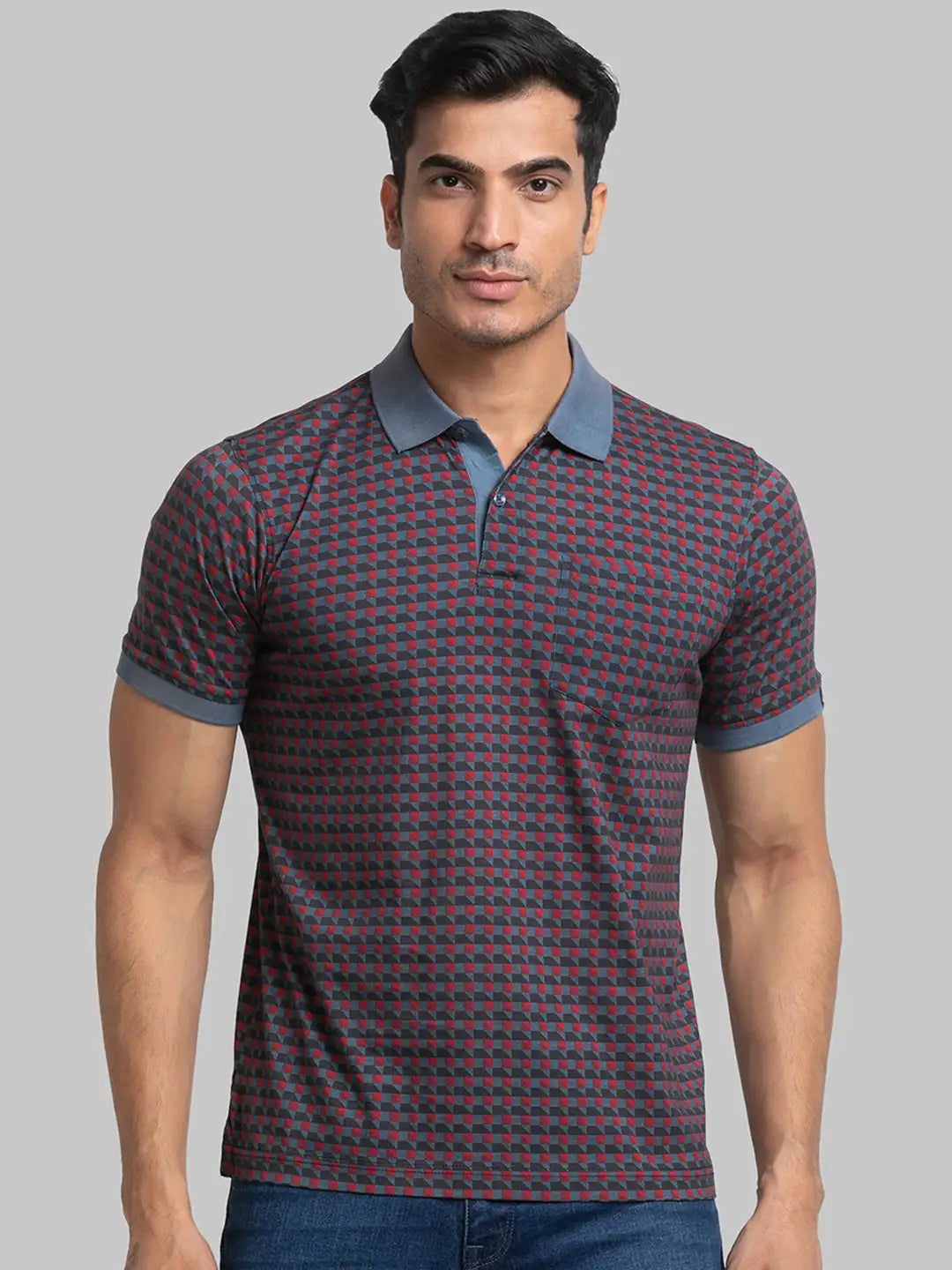 Raymond Men Green Print Contemporary Fit Cotton T-Shirt – MyRaymond