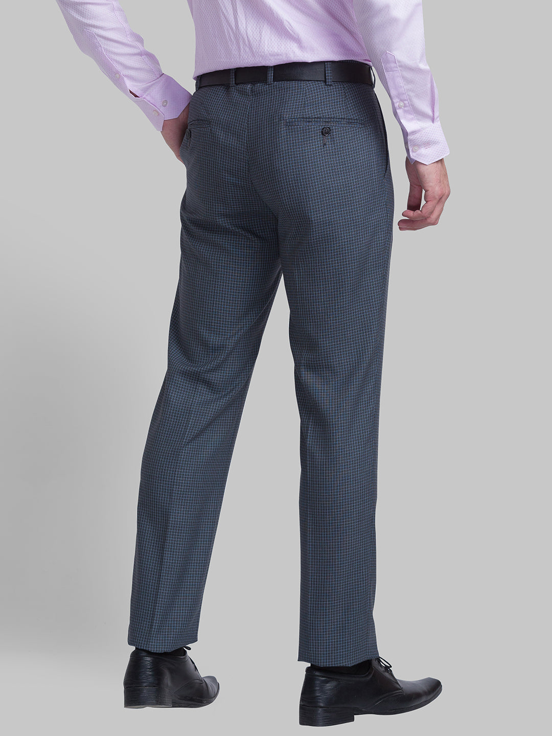 Men Regular Fit Grey Chinos & Trouser