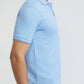 Raymond Blue Solid Modern Fit Half Sleeve Cotton T-Shirt