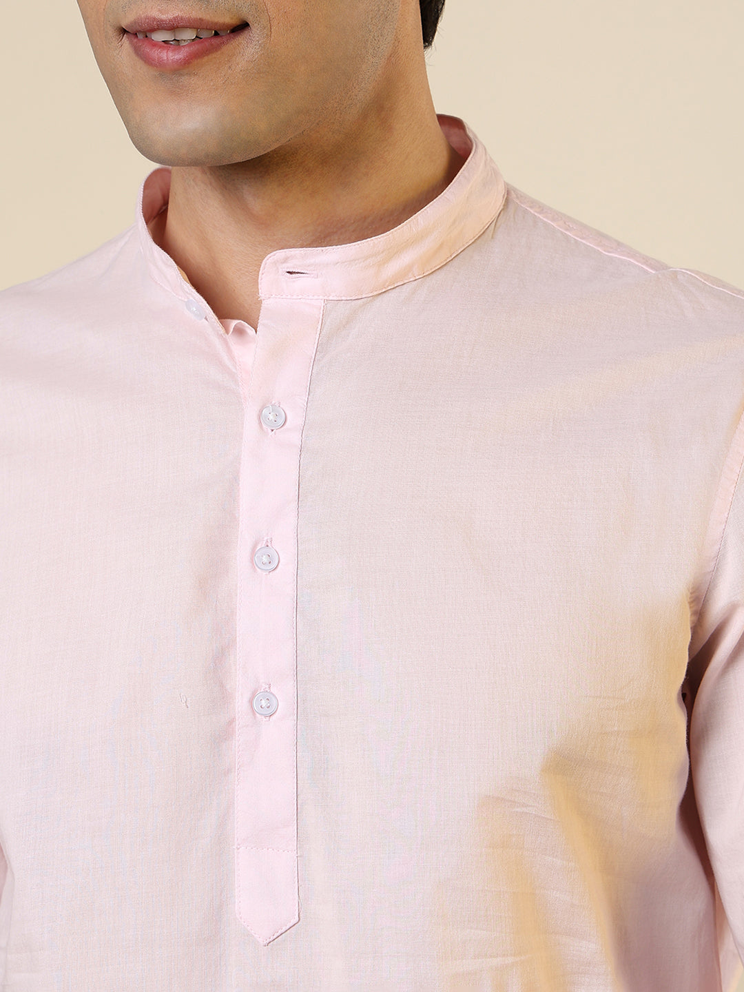 Sleepz Men Red Comfort Fit Solid Kurta
