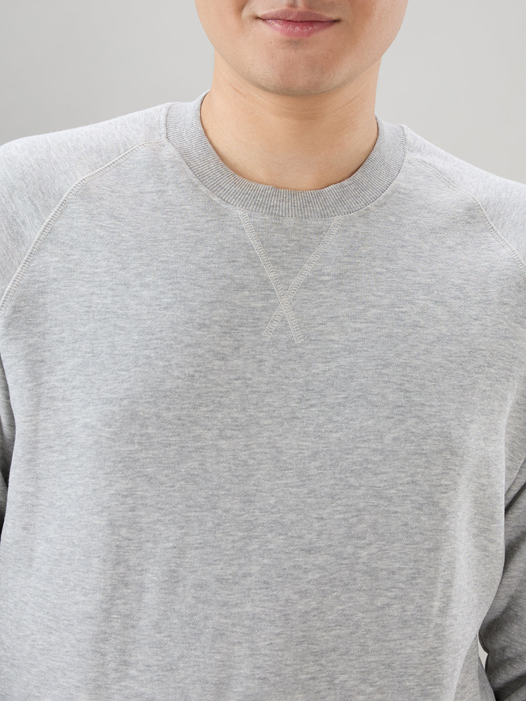 Sleepz Men Grey Regular Fit Sweatshirt