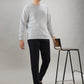Sleepz Men Grey Regular Fit Sweatshirt