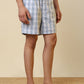 Sleepz Men Blue Checks Regular Fit Cotton Boxer