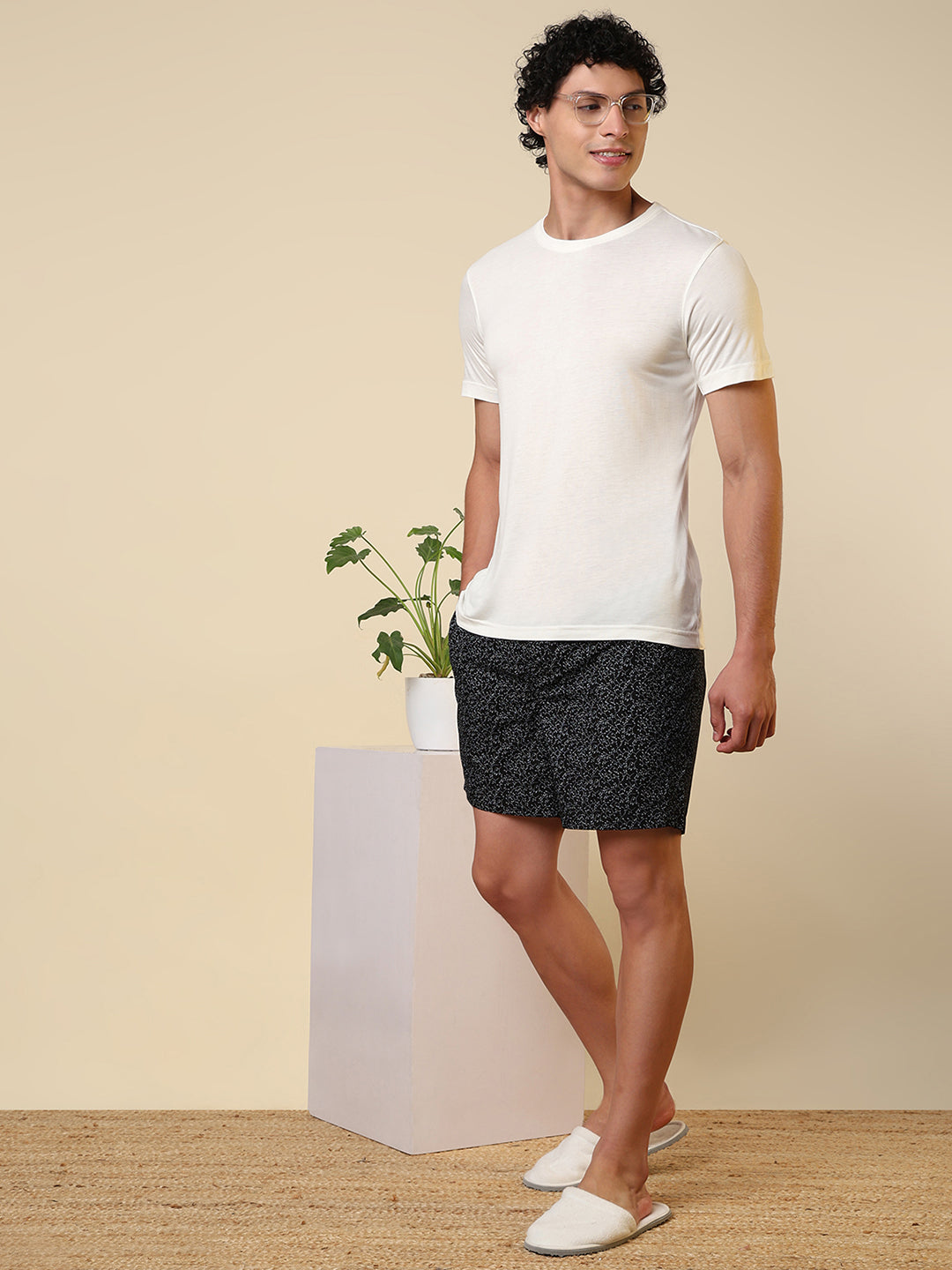 Sleepz Men Black Printed Boxer