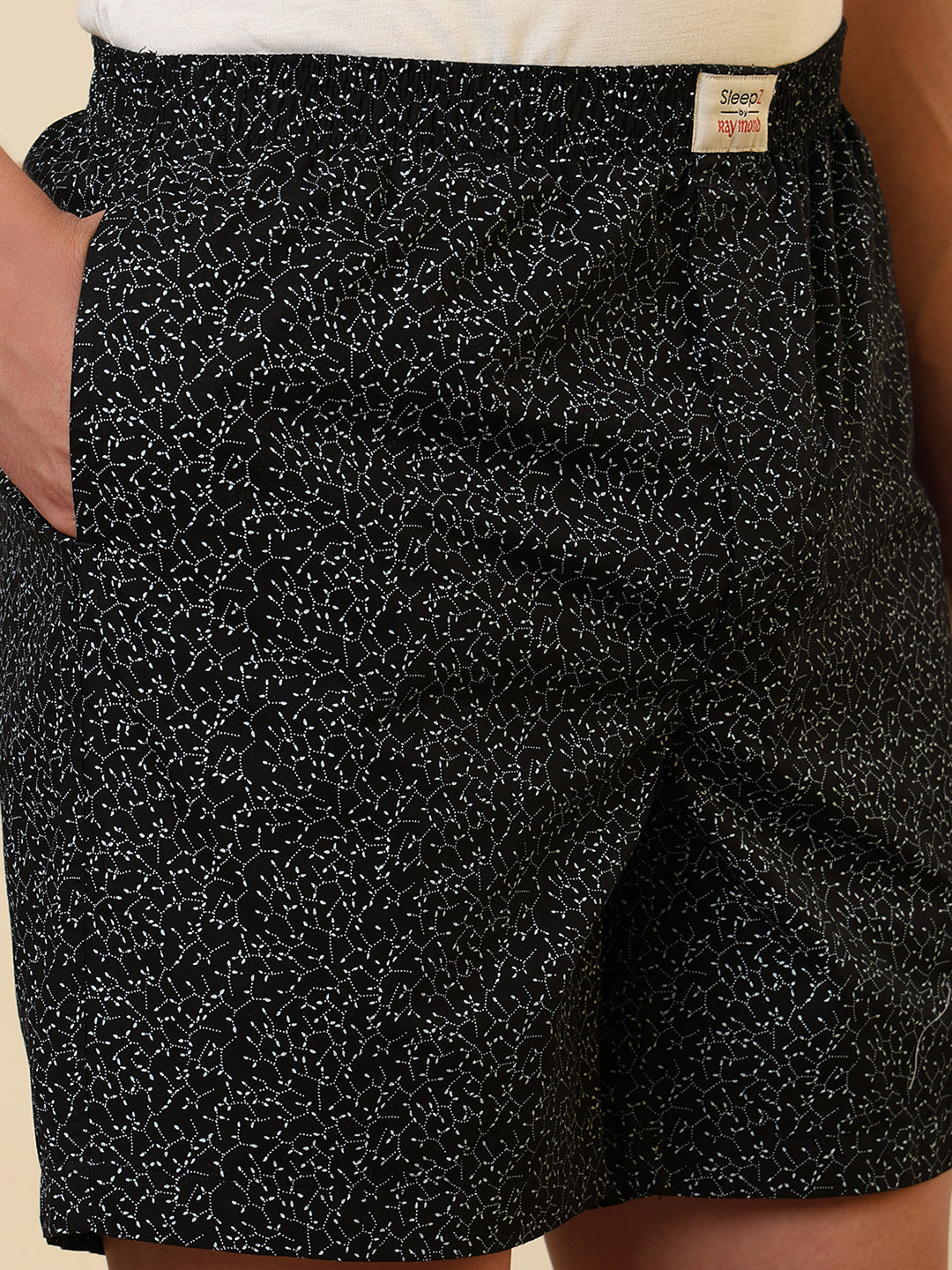 Sleepz Men Black Printed Boxer