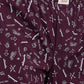 Sleepz Men Maroon Print Regular Fit Cotton Boxer