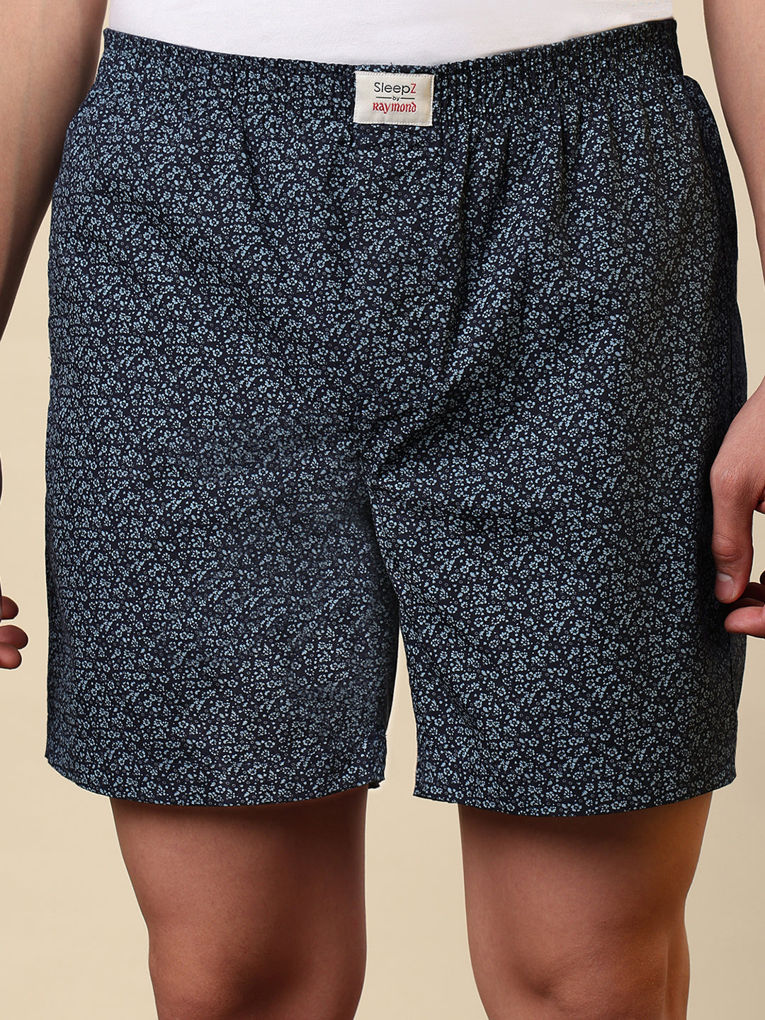 Sleepz Men Blue Printed Boxer