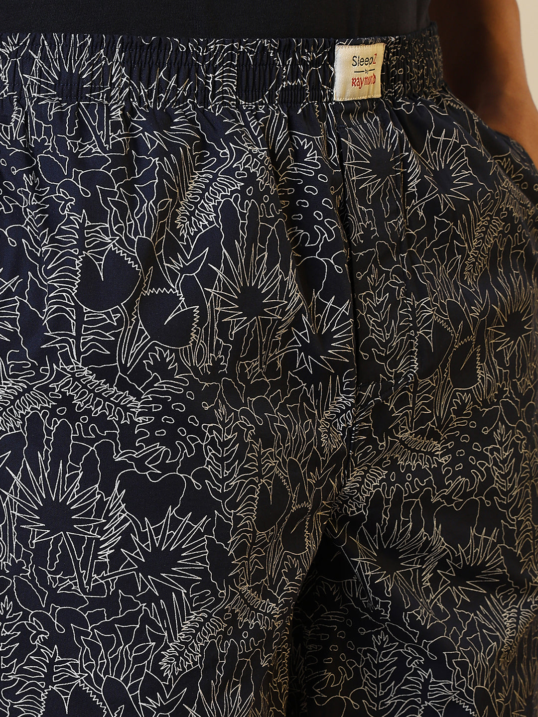 Sleepz Men Blue Printed Boxer