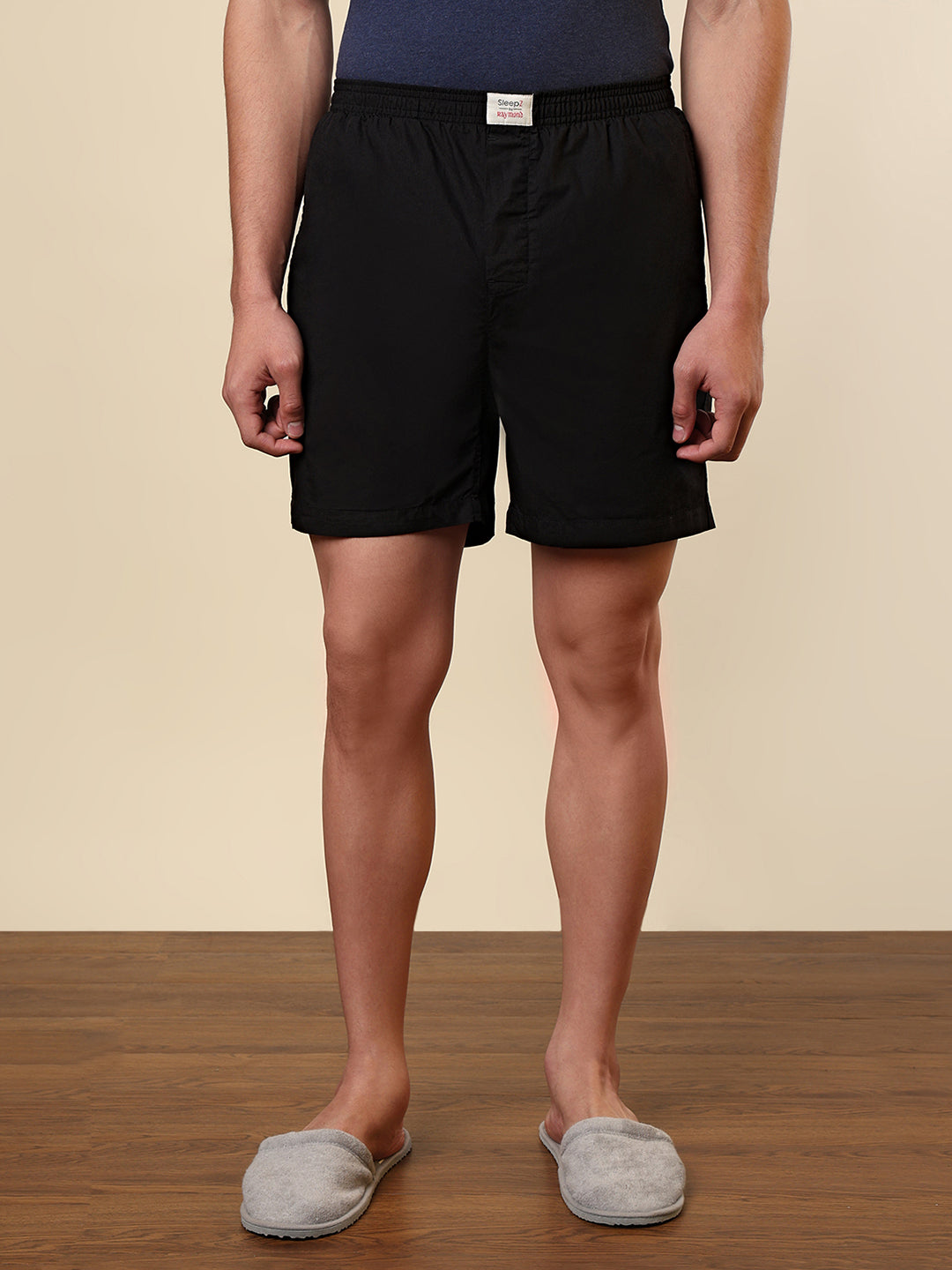 Sleepz Men Multi-Colour Solid Regular Fit Cotton Boxer