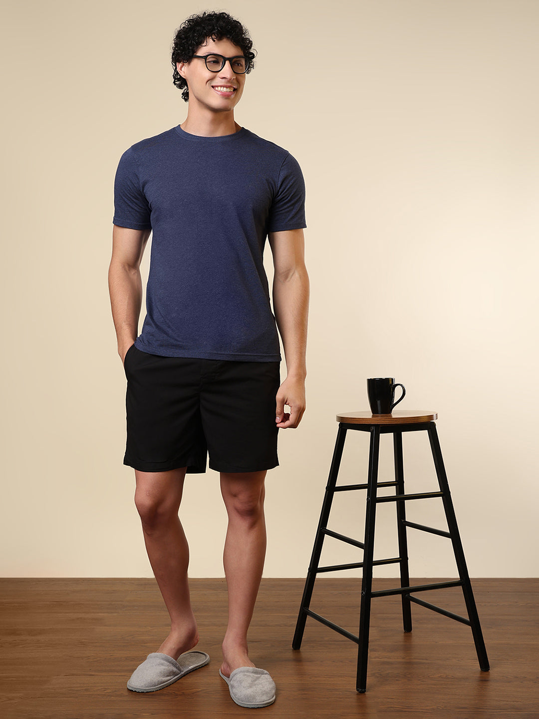 Sleepz Men Multi-Colour Solid Regular Fit Cotton Boxer