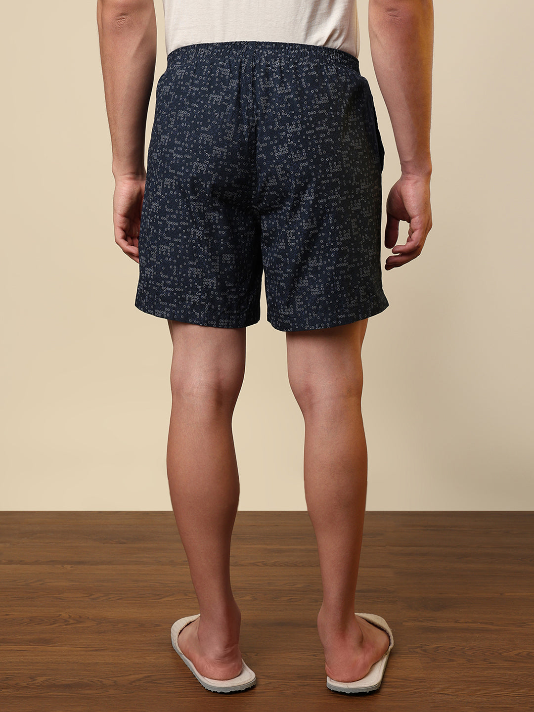 Sleepz Men Blue Printed Boxer
