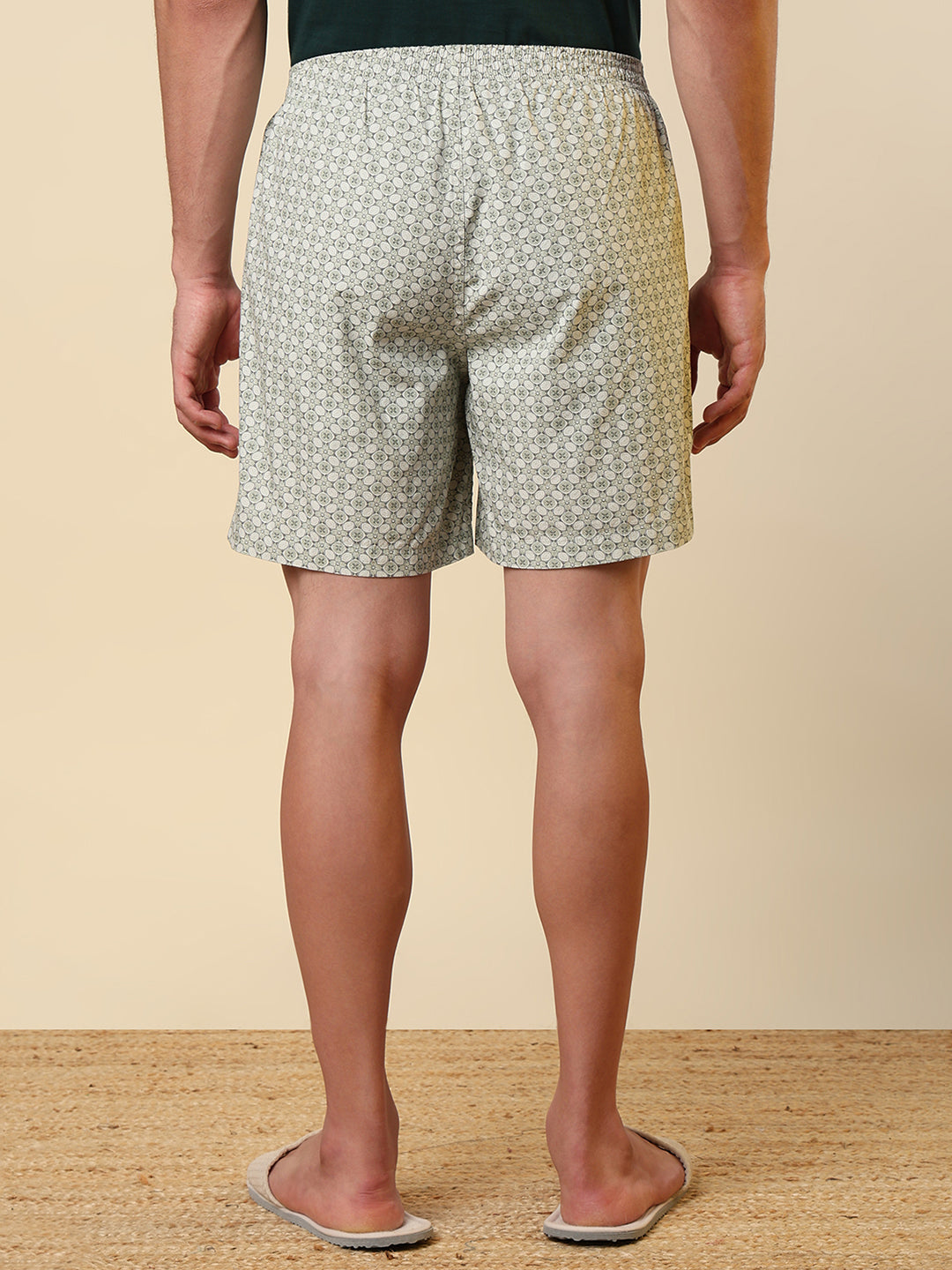 Sleepz Men Green Printed Boxer
