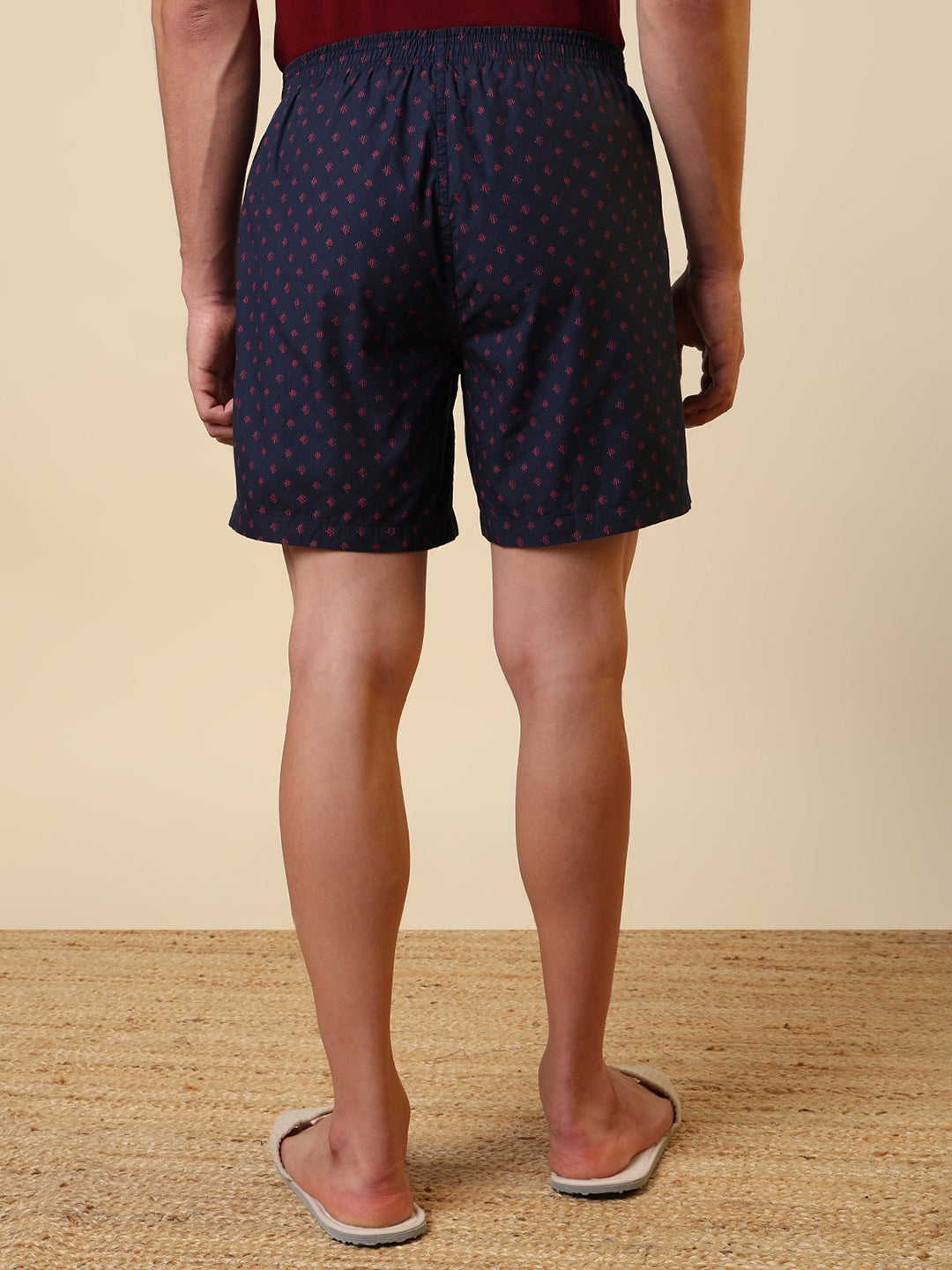 Sleepz Men Blue Printed Boxer