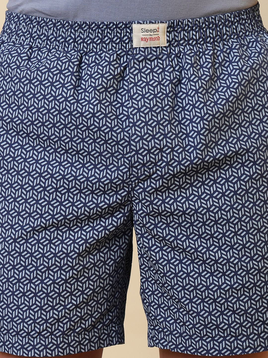 Sleepz Men Blue Printed Boxer