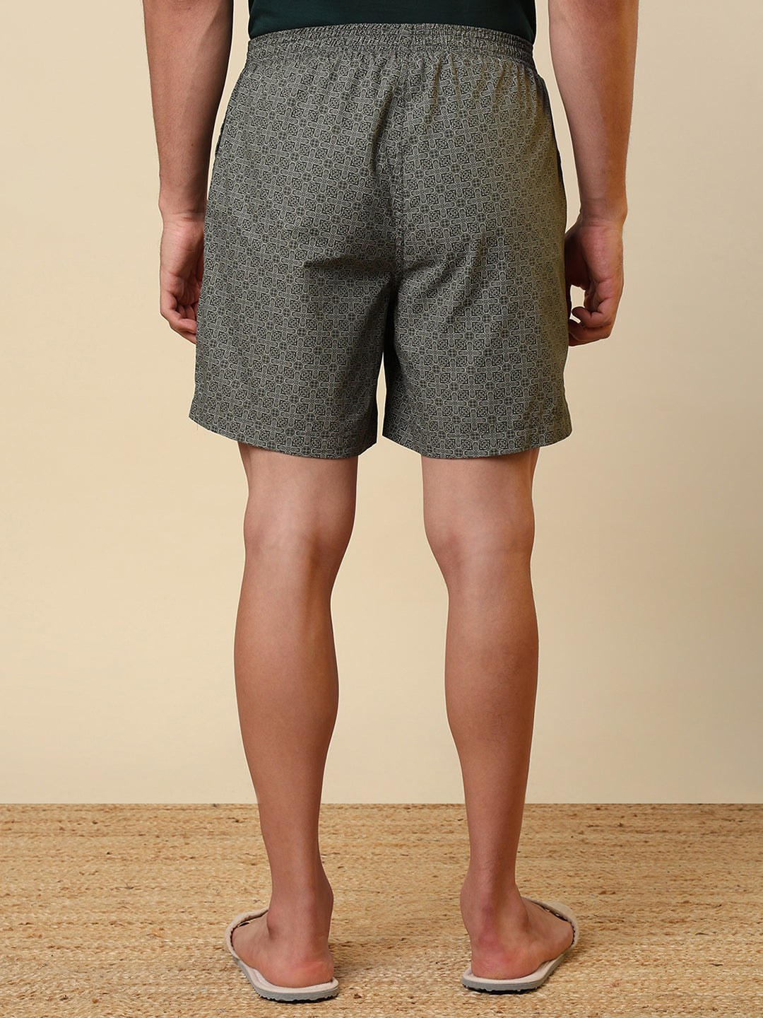 Sleepz Men Green Printed Boxer