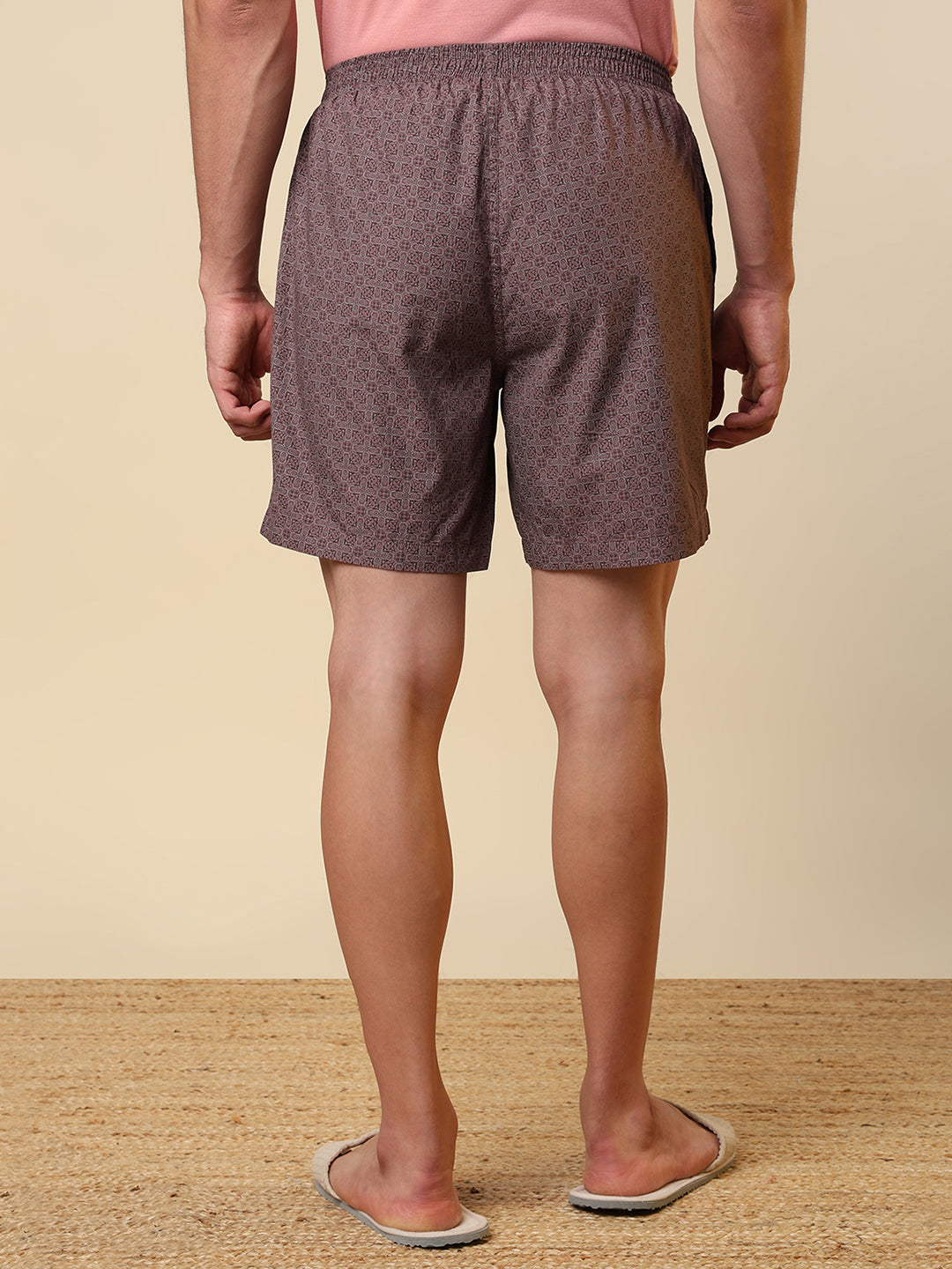 Sleepz Men Red Printed Boxer