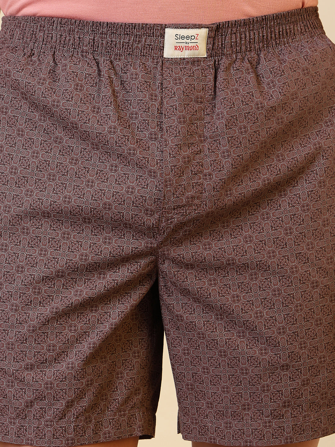 Sleepz Men Red Printed Boxer