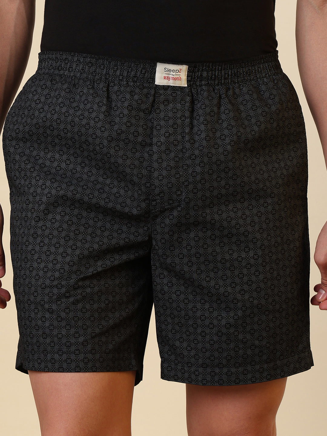 Sleepz Men Black Printed Boxer
