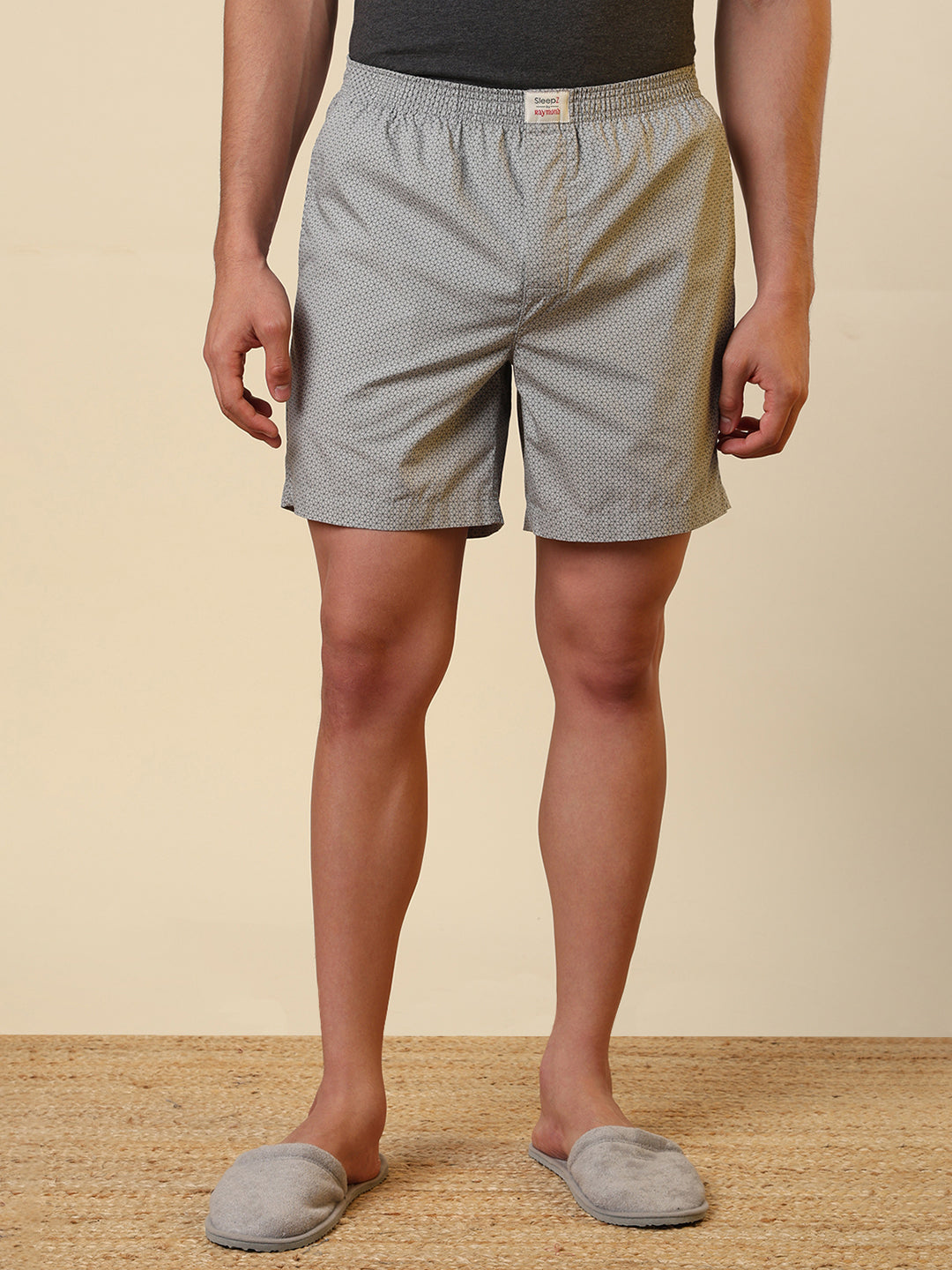 Sleepz Men Grey Printed Boxer