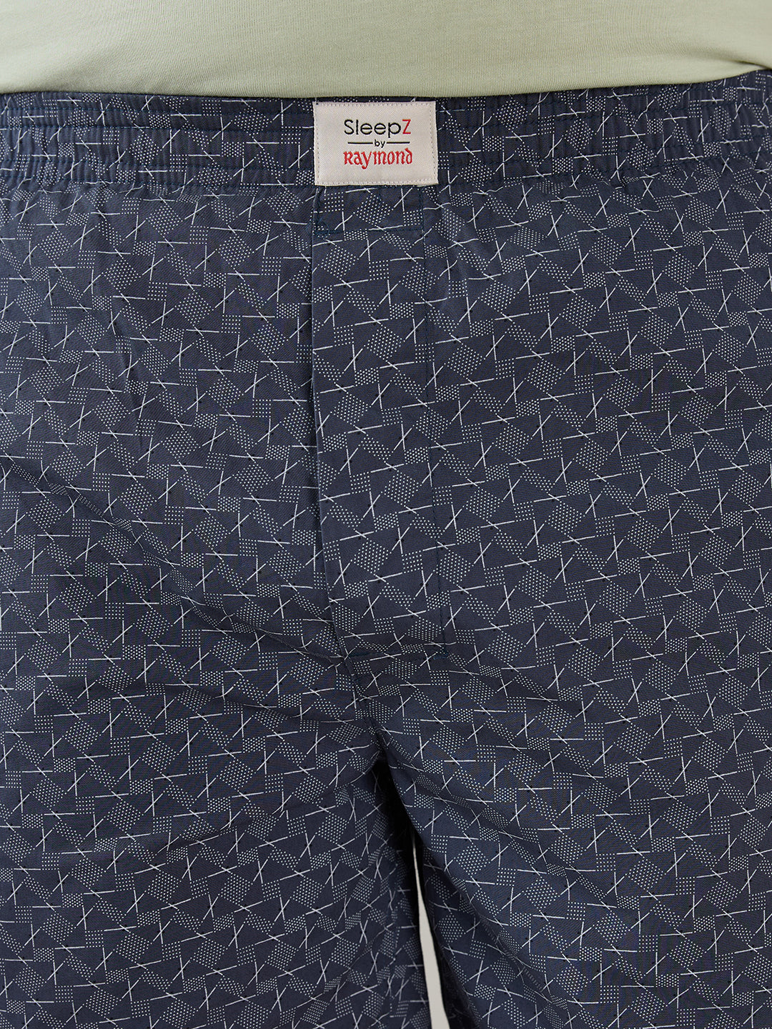 Sleepz Men Blue Regular Fit Print Boxer