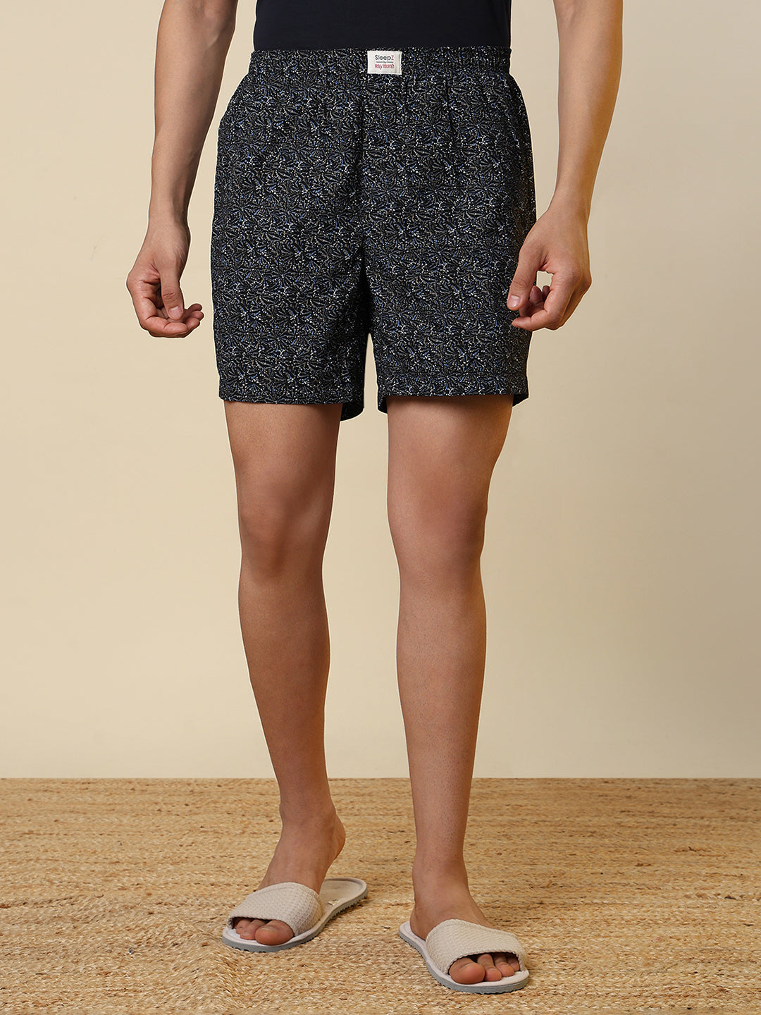 Sleepz Men Black Printed Boxer