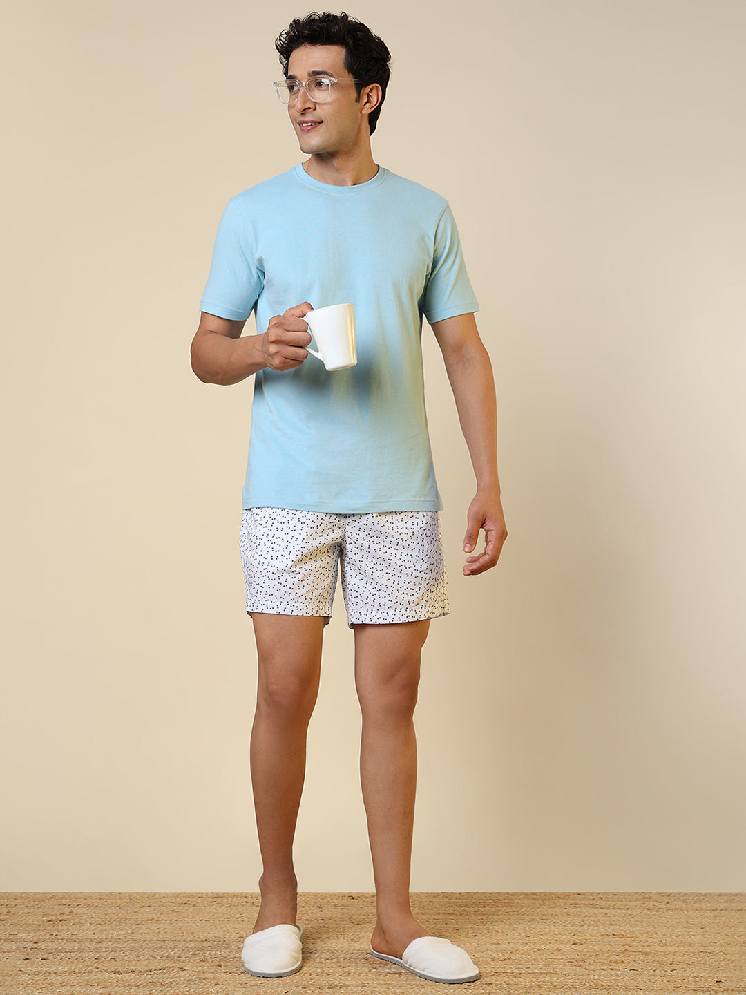 Sleepz Men White Printed Boxer