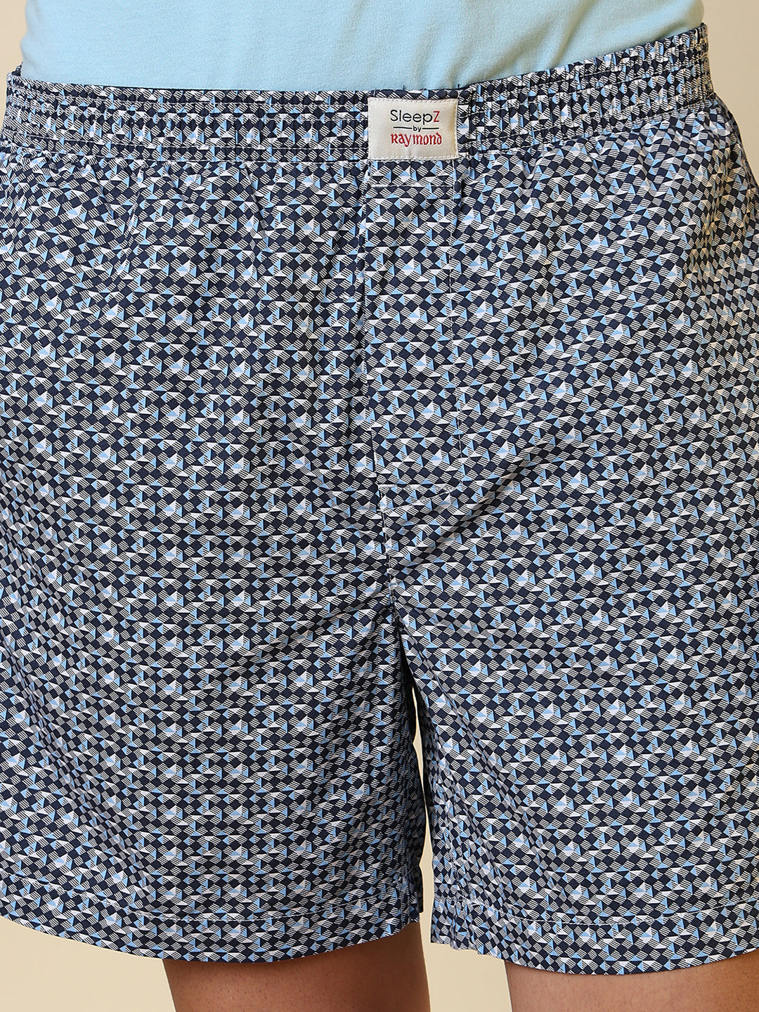 Sleepz Men Blue Printed Boxer