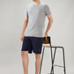 Sleepz Men Blue Regular Fit Solid Shorts