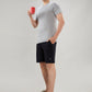 Sleepz Men Black Regular Fit Solid Shorts