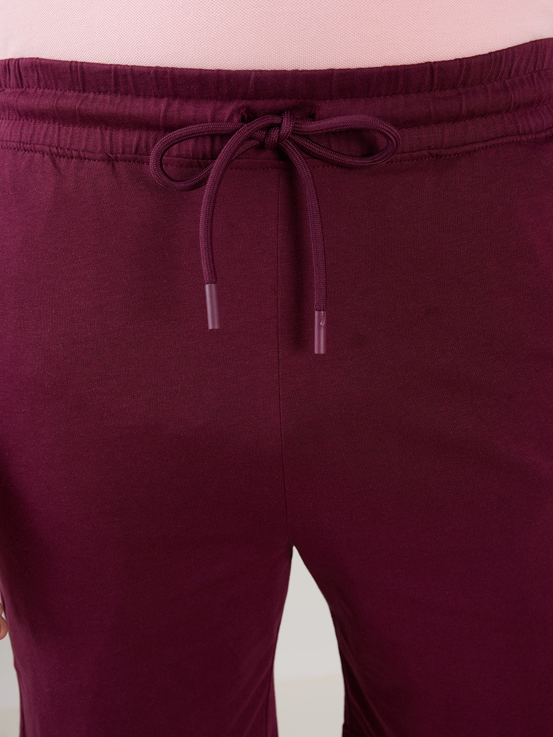 Sleepz Men Maroon Regular Fit Solid Shorts