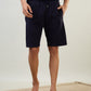 Sleepz Men Blue Regular Fit Solid Shorts