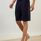 Sleepz Men Blue Regular Fit Solid Shorts