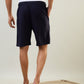 Sleepz Men Blue Regular Fit Solid Shorts