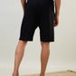 Sleepz Men Black Regular Fit Solid Shorts