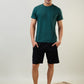Sleepz Men Black Regular Fit Solid Shorts