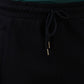 Sleepz Men Black Regular Fit Solid Shorts