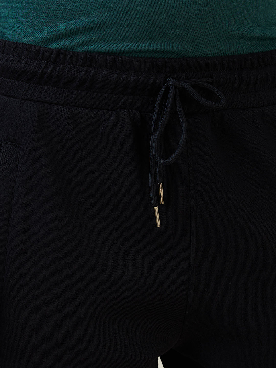 Sleepz Men Black Regular Fit Solid Shorts