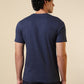 Sleepz Men Blue Solid Regular Fit Cotton T-Shirt