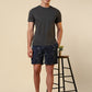 Sleepz Men Grey Regular Fit Solid Round Neck Collar T-Shirt