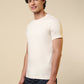 Sleepz Men White Regular Fit Solid Round Neck Collar T-Shirt