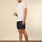 Sleepz Men White Regular Fit Solid Round Neck Collar T-Shirt