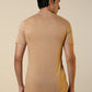 Sleepz Men Brown Regular Fit Solid T-Shirt
