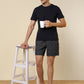 Sleepz Men Blue Solid Regular Fit Cotton T-Shirt