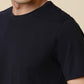 Sleepz Men Blue Solid Regular Fit Cotton T-Shirt