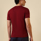 Sleepz Men Maroon Solid Regular Fit Cotton T-Shirt