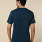 Sleepz Men Blue Solid Regular Fit Cotton T-Shirt