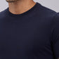 Sleepz Men Blue Solid Regular Fit Cotton T-Shirt